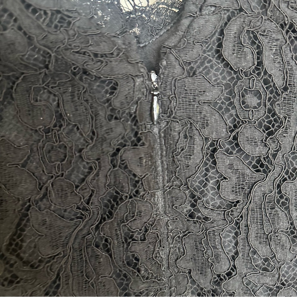 St. John Black Lace Dress 2 - Picture 7 of 11